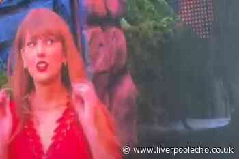 Taylor Swift fights back tears as she is stopped in her tracks at final Anfield show