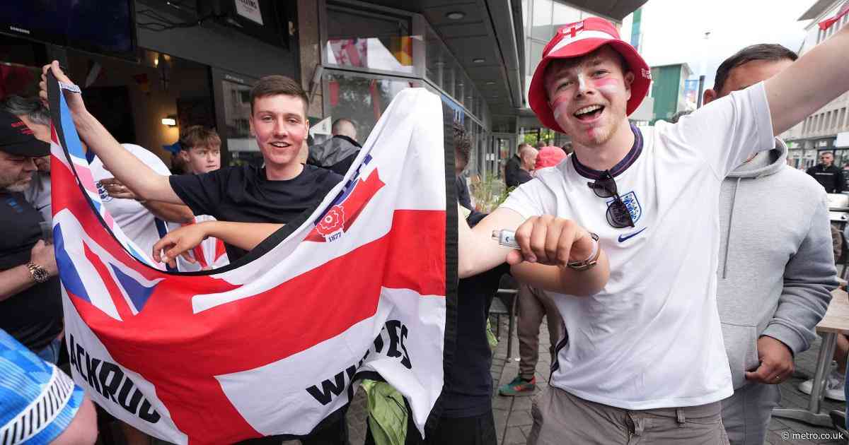 England fans get the party started ahead of Three Lions’ Euro 2024 opener