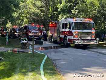 Apex Fire Department responds to house fire Saturday afternoon