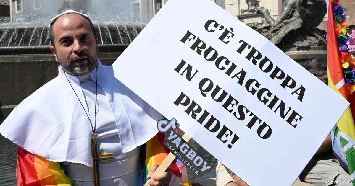 Rome Pride celebrates 30th anniversary with marchers making fun of Pope’s comments