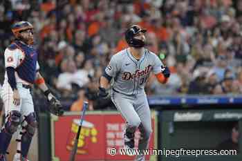 Greene homers twice and has a career-best 6 RBIs as Tigers rout Astros 13-5