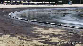 Popular beach resort closed after oil spill