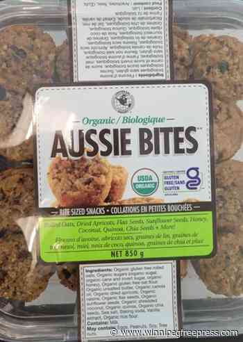 Universal brand Organic Aussie Bites recalled Canada-wide due to undeclared gluten