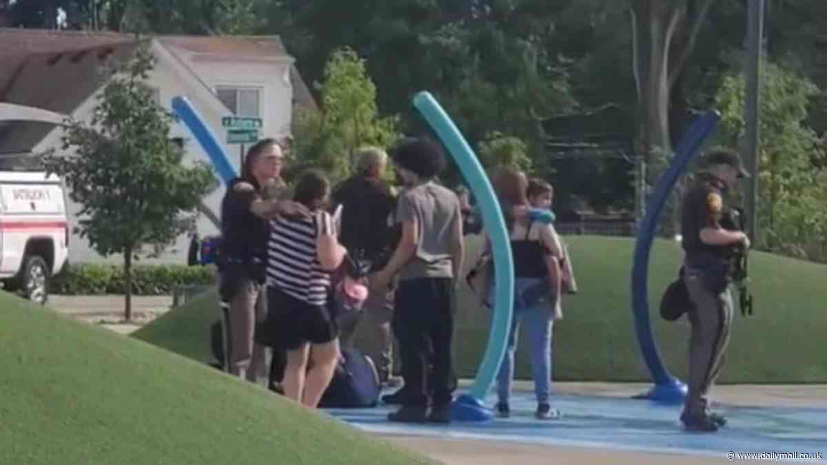 'Active shooter' goes on bloodthirsty rampage spraying bullets into a group of children at popular water park leaving up to TEN people injured: Cops trap gunman in standoff