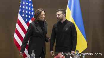 U.S. supports 'a just and lasting peace' for Ukraine, Harris tells Zelenskyy at summit