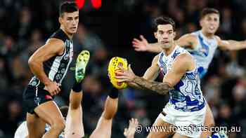 LIVE AFL: Injured captain forces Roos  into late change as  Magpies hunt league’s top two