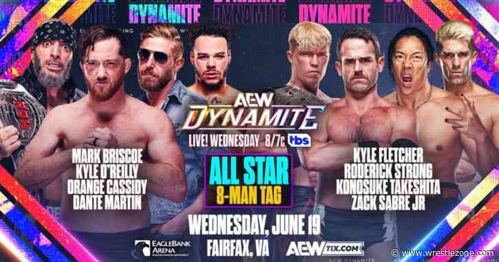 All Star 8-Man Tag Team Match Set For 6/19 AEW Dynamite, Updated Card