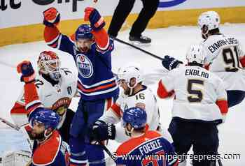 McDavid, Oilers avoid sweep, thump Panthers 8-1 in Game 4 of Stanley Cup final