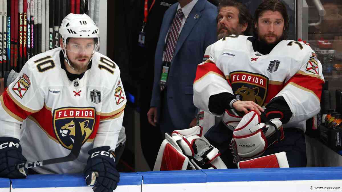 Bobrovsky pulled as Panthers fail to clinch Cup