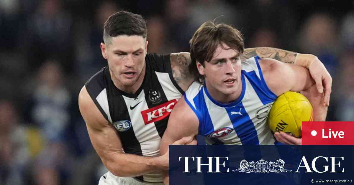 AFL round 14 live updates: Roos pile on goals against Magpies in first-half demolition