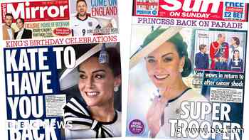 The papers: 'Kate to have you back' as princess returns