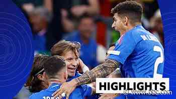 Highlights: Holders Italy recover to win after early Albania goal