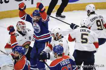 McDavid registers four points, Oilers thump Panthers to avoid Stanley Cup final sweep