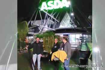 Bird rescued from Eastbourne Asda after being stuck for days