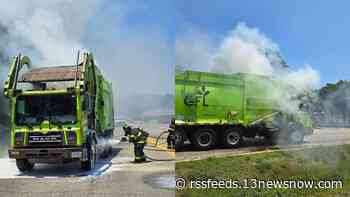 Waste truck catches fire in Newport News, officials say