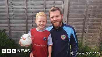 Coach and son's defibrillator plea after fundraising