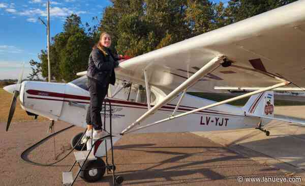 Ailén, la joven aviadora de una colonia alemana tras sus sueños