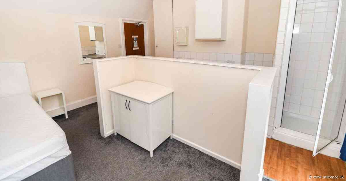 'Prison-cell' flat that costs £475 a month is like a sit-com set