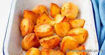 Giant crunchy roast potato recipe with a meaty twist is perfect for Father's Day