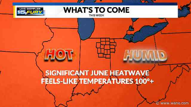 Humidity will remain low today as June heatwave begins