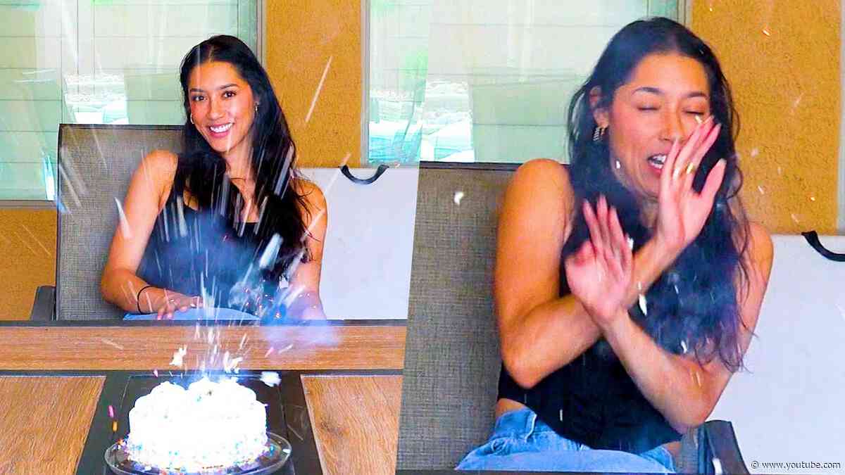 Exploding Cake Prank on Wife