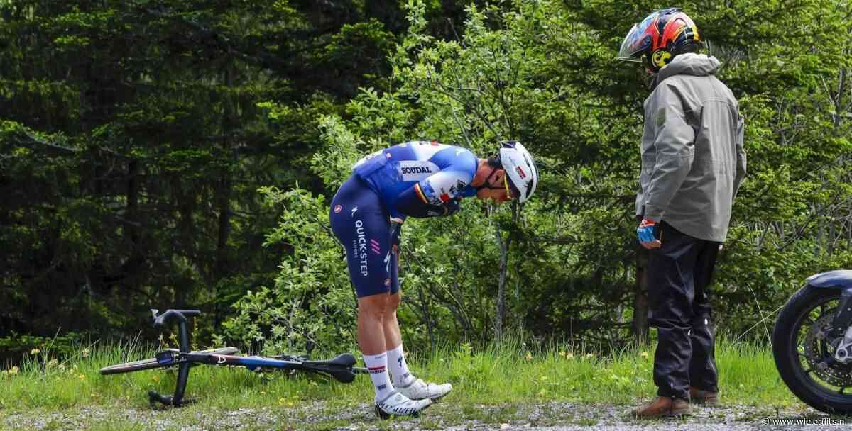 Geen ideale aanloop naar BK: Yves Lampaert komt ten val in Ronde van Zwitserland