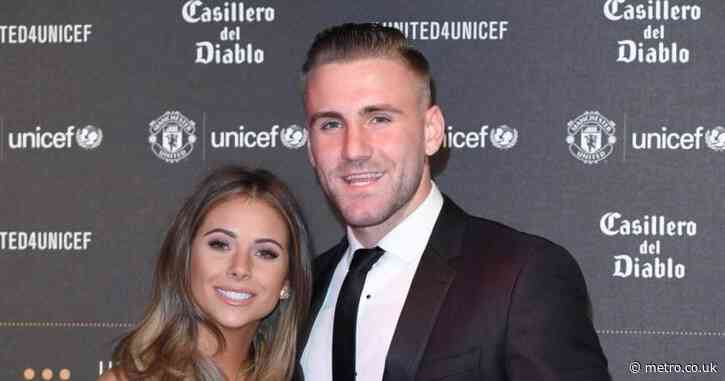 Who is Anouska Santos and how long has she been dating Luke Shaw?