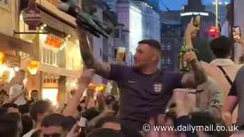 FA 'warn England fans will have Euro 2024 tickets CONFISCATED if they misbehave in Germany'... as footage emerges of supporters singing '10 German bombers' in the streets