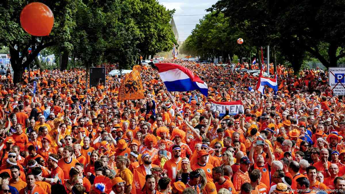 Vor erstem EM-Spiel: Oranje feiern Mega-Party in Hamburg