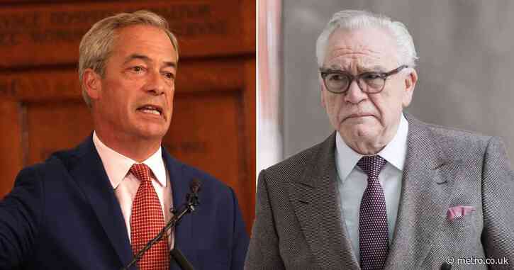 Succession’s Brian Cox rips into Nigel Farage calling him ‘slightly fascist’ live on BBC