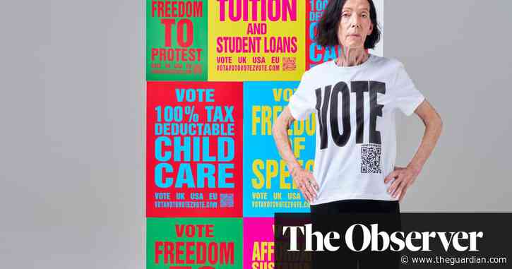 ‘Stay angry as hell with our politicians’: Katharine Hamnett on politics, the planet and slogan T-shirts