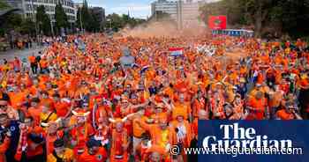 Netherlands fans dance in the streets of Hamburg ahead of first Euro 2024 match – video