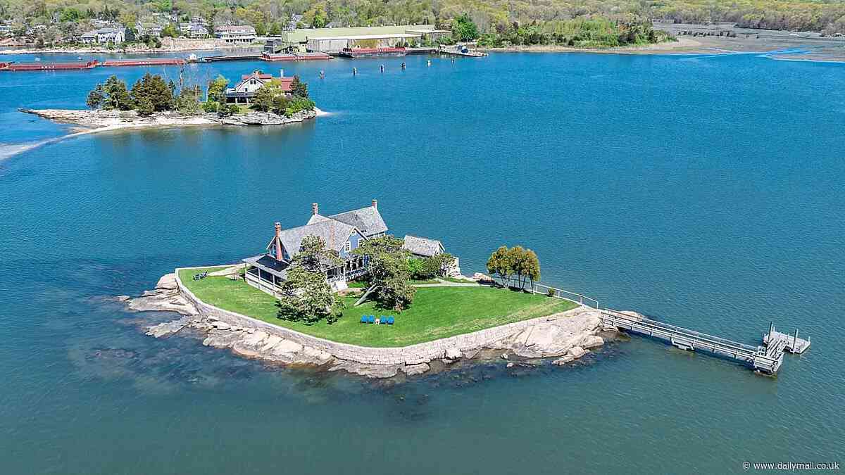 Idyllic private island just 14 miles from the Hamptons hits the market for $2.75M - complete with fully-furnished four-bedroom home