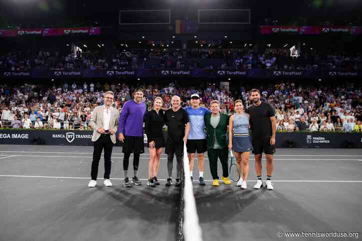 Halep refilled with love in magical Agassi and Graf exhibition