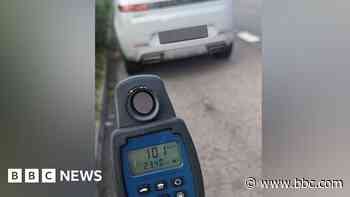 Police catch driver doing 101mph on A road