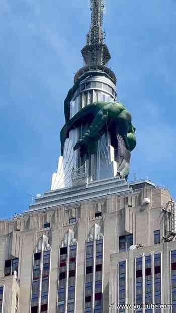 Look up, New York City. Vhagar has landed. #shorts