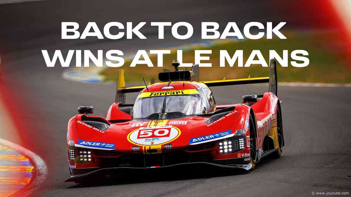 Two in a row! Ferrari back-to-back wins at Le Mans