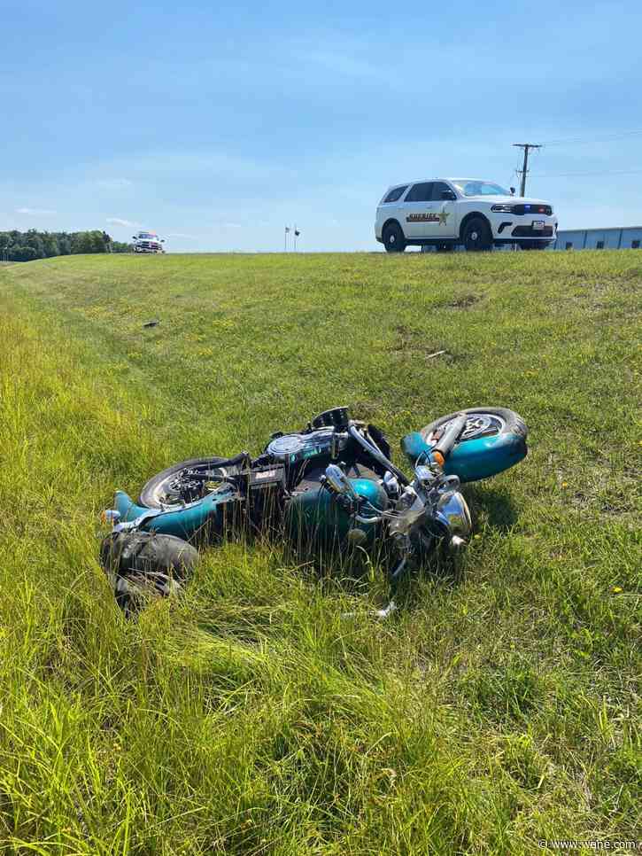 DeKalb County motorcyclist goes airborne in crash