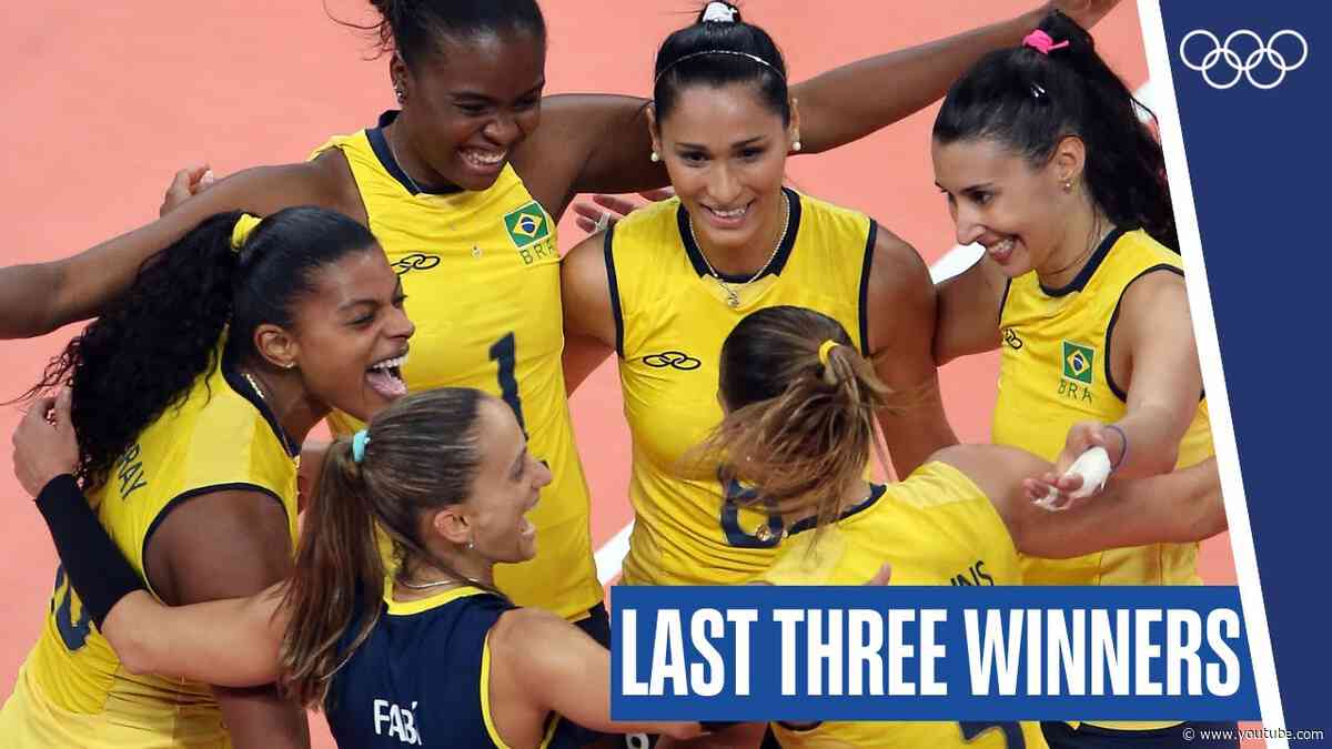 🏐 Winning Moments in Women's Volleyball Across the Last 3️⃣ Olympics🥇