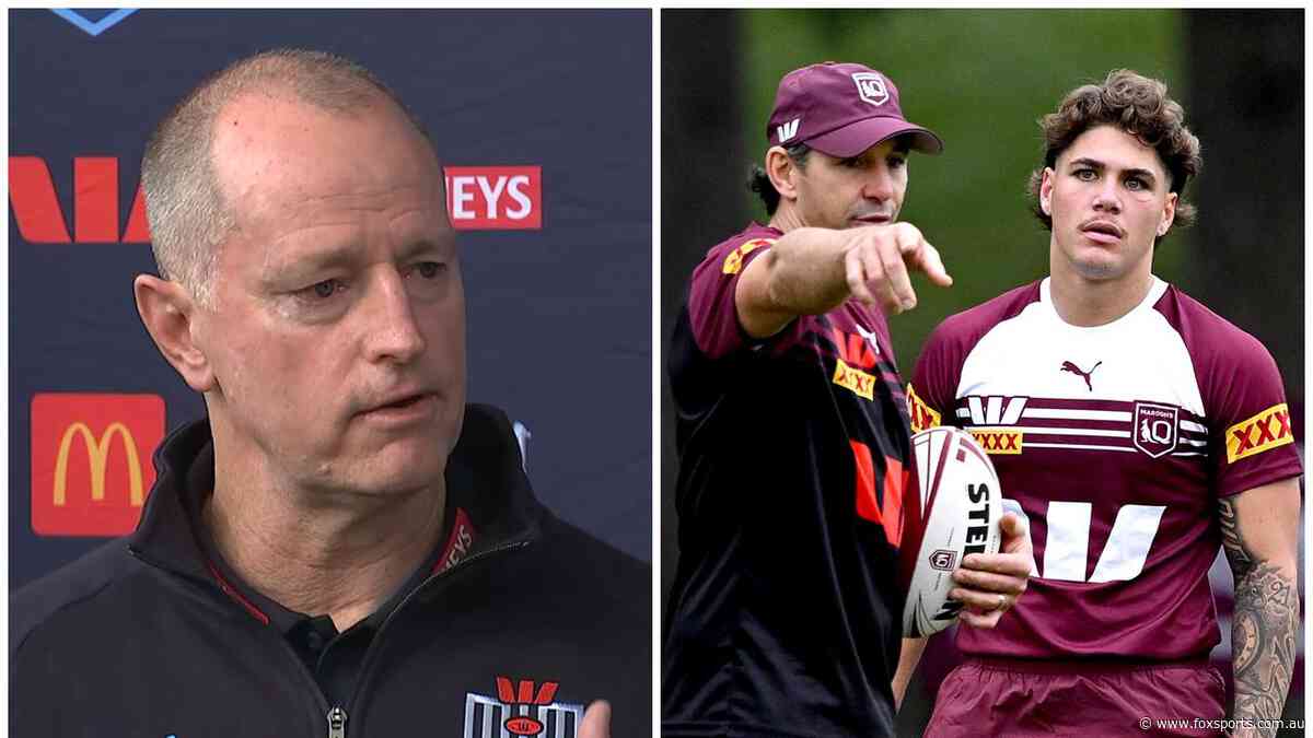 ‘It’s glasshouses’: Michael Maguire hits back at Queensland over Reece Walsh tactics