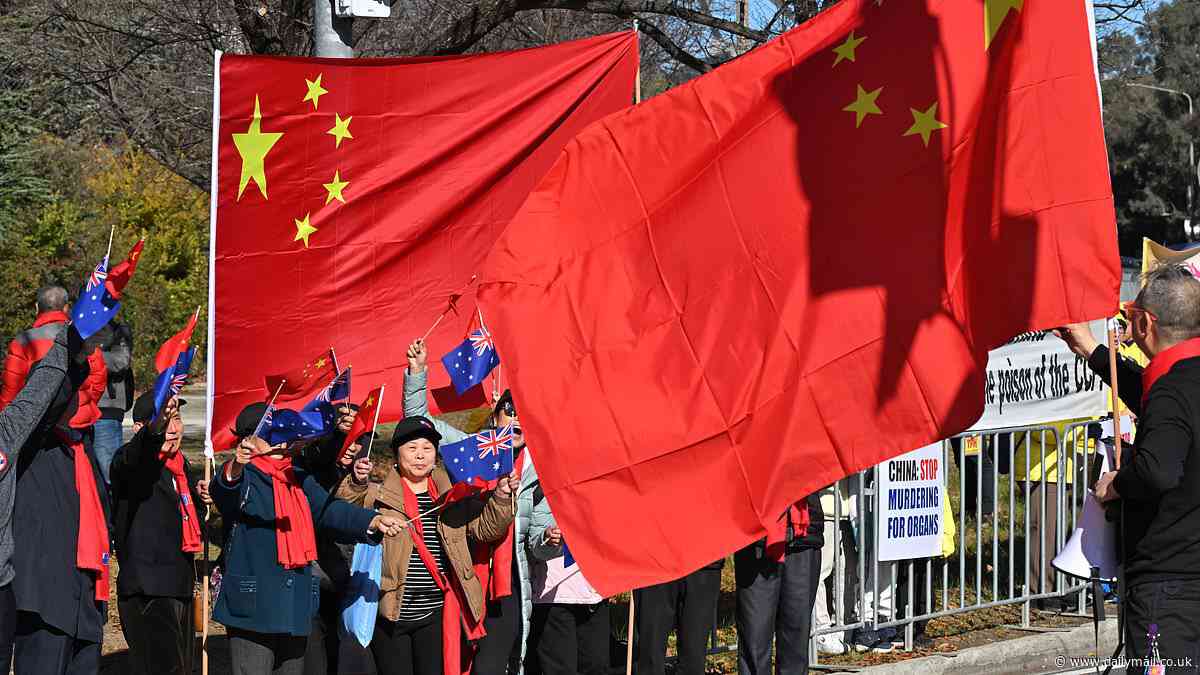 Protesters clash in Canberra as China's second-most powerful leader Li Qiang visits