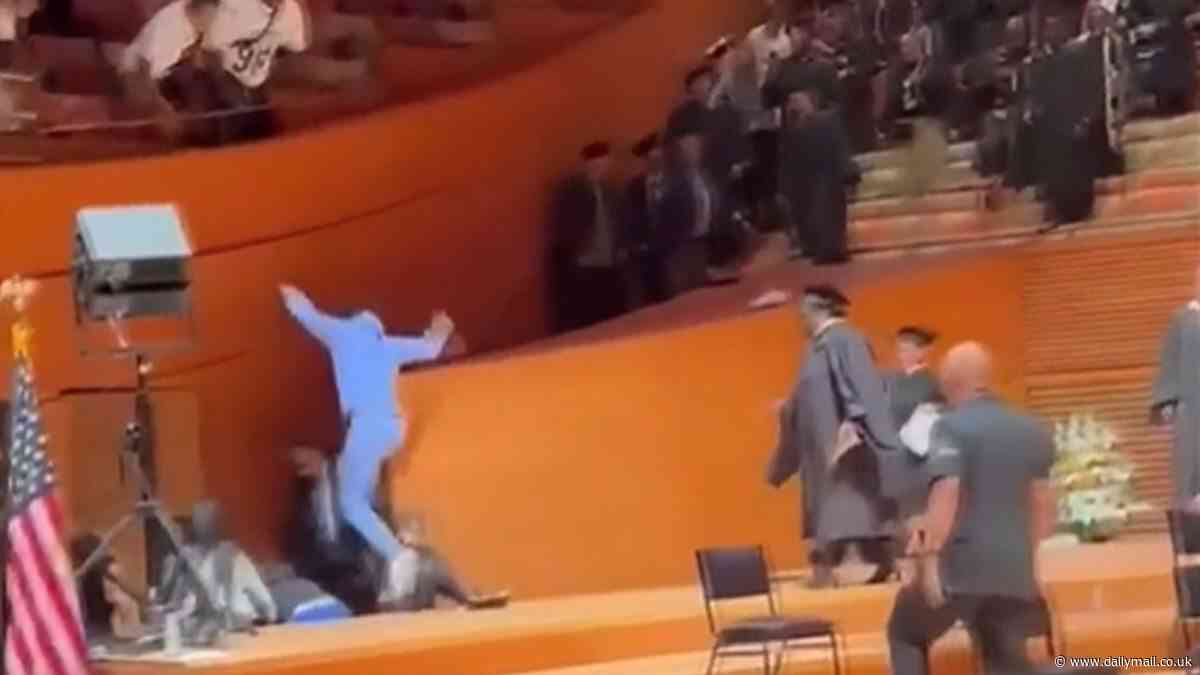 Brawl breaks out at high school graduation ceremony for students on probation