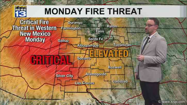 Hot and dry before monsoon pattern moves into New Mexico