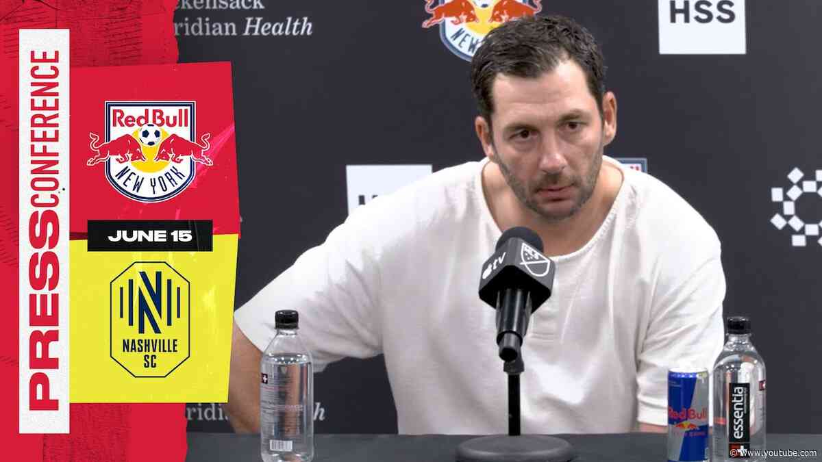 Sandro Schwarz: "Sometimes we don't get the result we deserve" | New York Red Bulls vs. Nashville SC