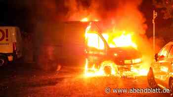 Transporter brennt in Billstedt aus – Brandstiftung?