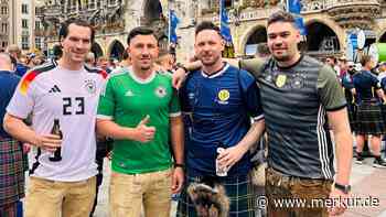 Die Dudelsäcke spielen wieder: Schottische Fußball-Fans feiern nach der Niederlage weiter