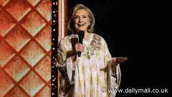 Hillary Clinton cracks joke about losing 2016 election in surprise Tony Awards appearance... but only fawning A-listers are laughing