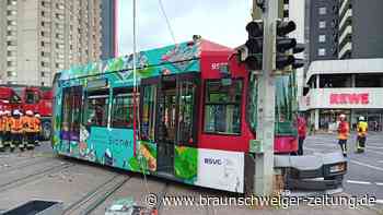 Braunschweig: Straßenbahn entgleist an der Hamburger Straße