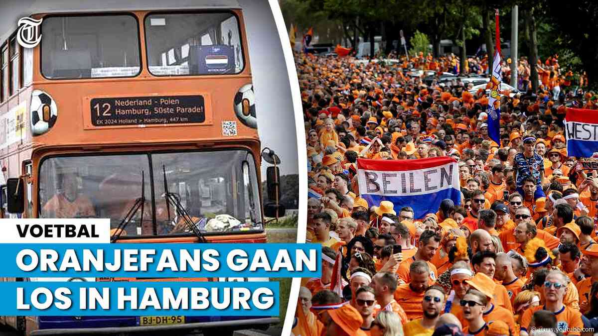 Zien: totale gekte in Hamburg met Oranjefans