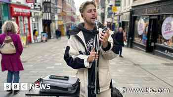 Fined busker 'driven out of town'